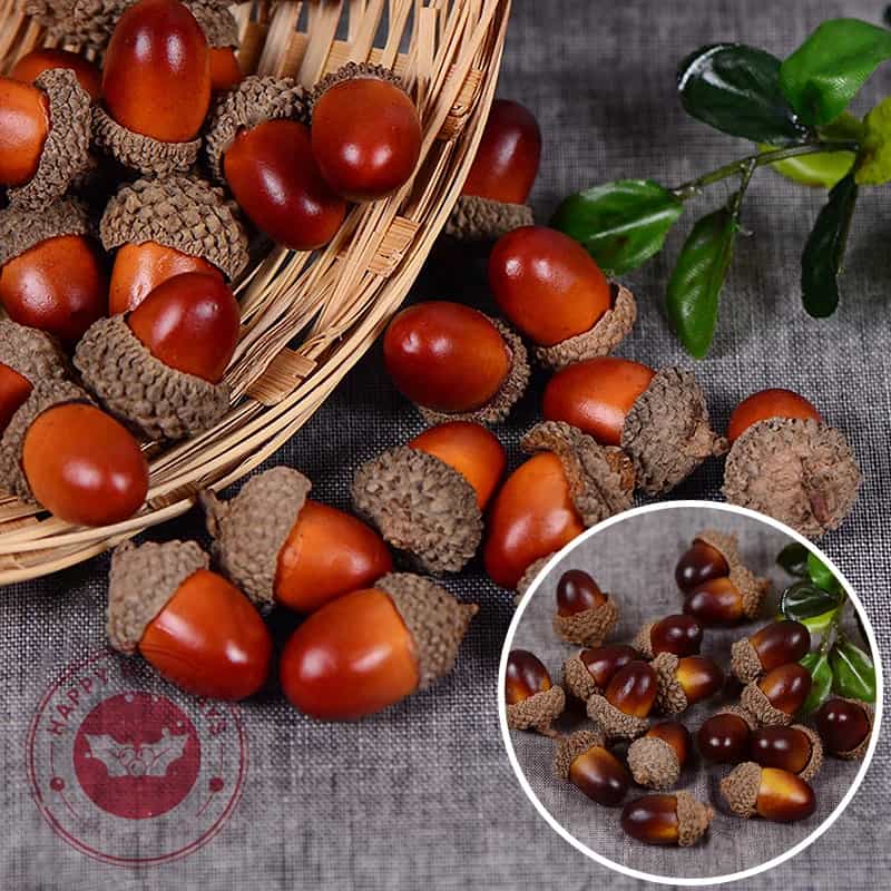 Mini Foam Pine Cones, 20-Piece Set for Wreaths and Christmas Decor