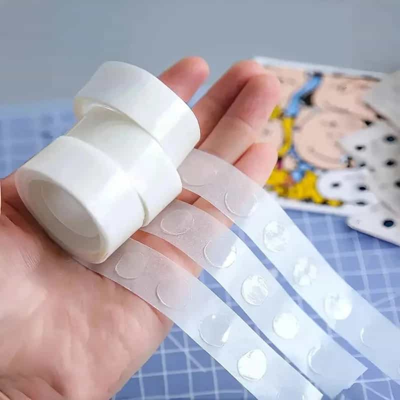 Removable Double-Sided Adhesive Dots for Balloons, 100pcs Roll
