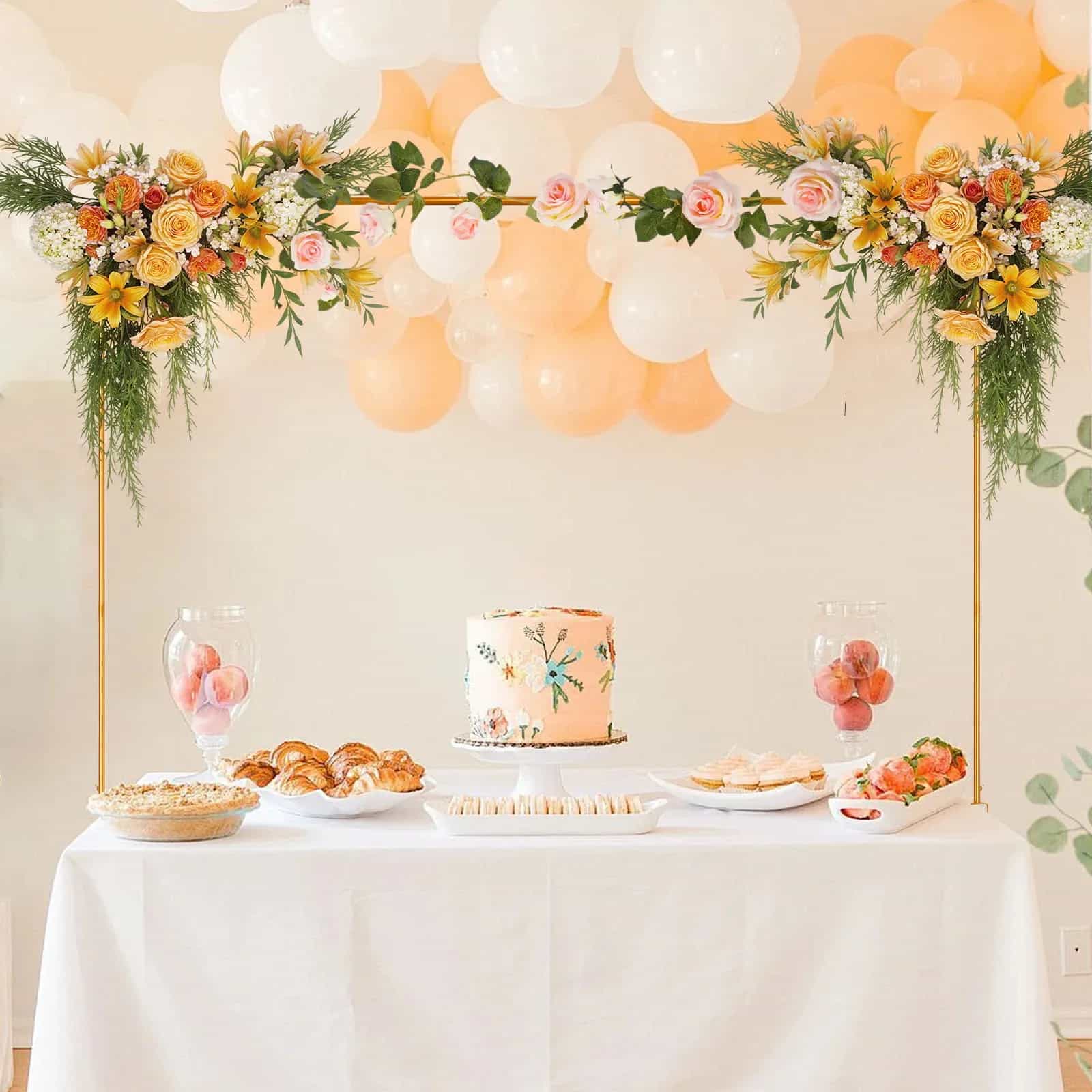 Over-the-Table Balloon Arch Rod Stand, Adjustable 80-250 cm