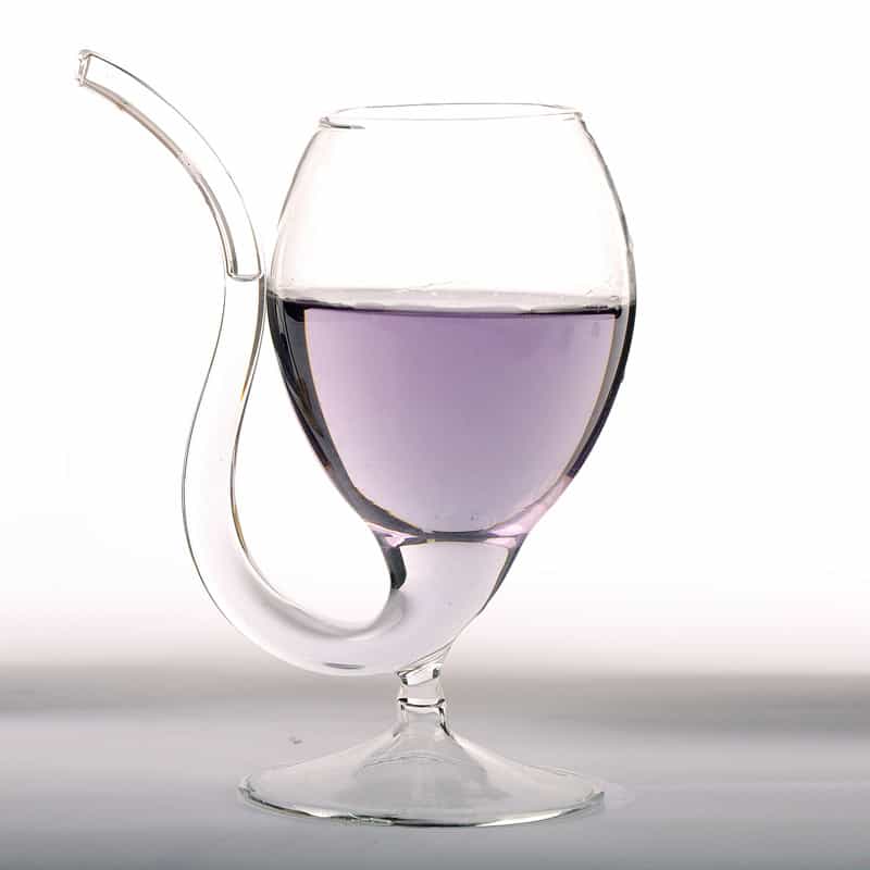 Vampire-Themed Borosilicate Glass Teacup, 14.5 cm Tall