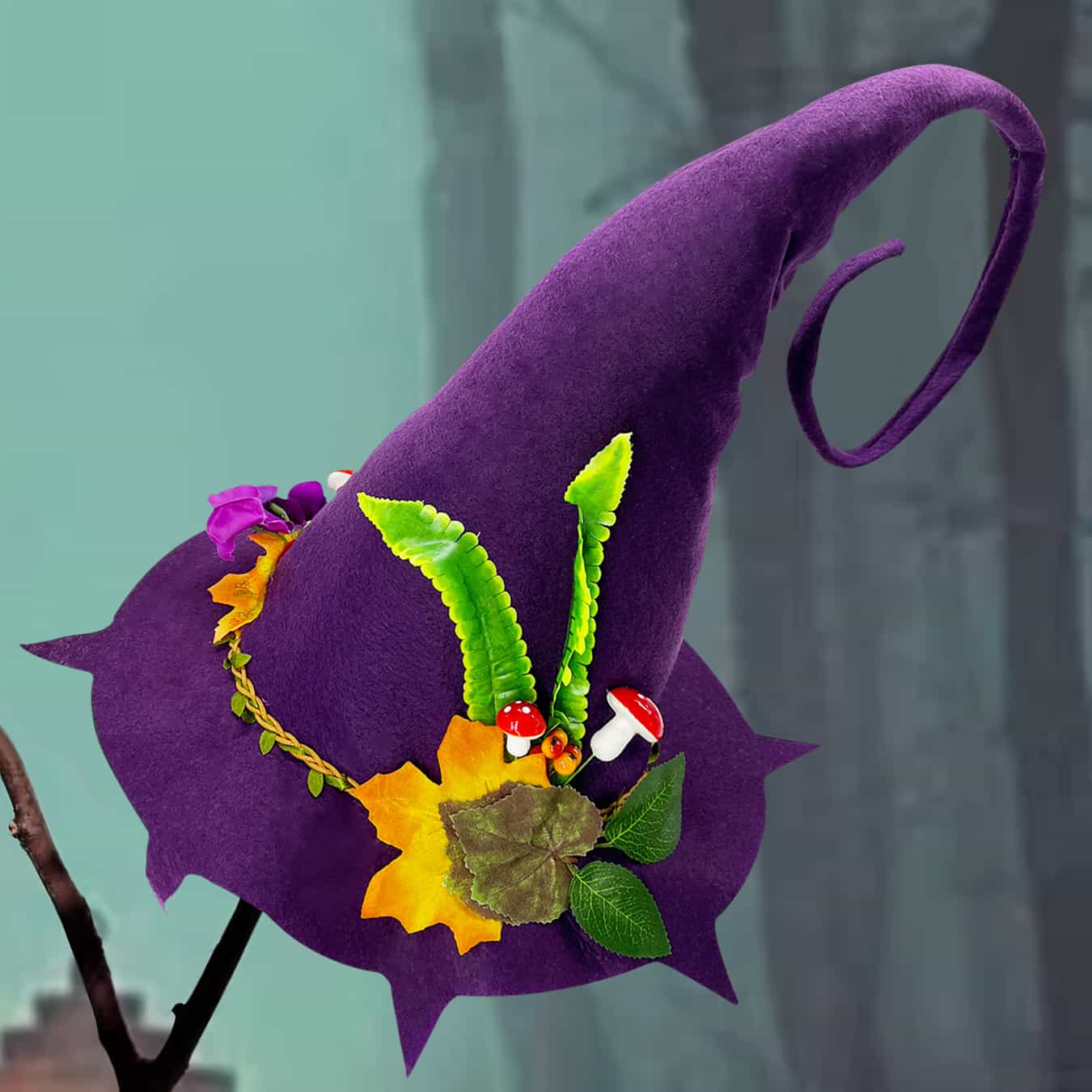 Felt Pointed Witch Hat for Halloween Parties