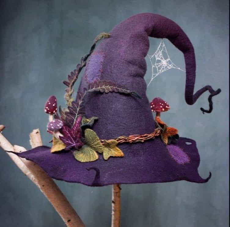 Felt Witch Hat for Halloween Parties
