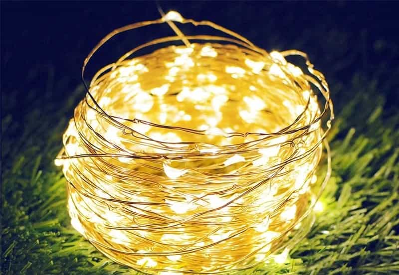 Solar LED Fairy String Lights, 7 m 50-LED Warm White Outdoor